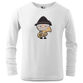 Da Oid Sinzer Musikinstrumente Longsleeve Kinder Weiss Westerndorf Front